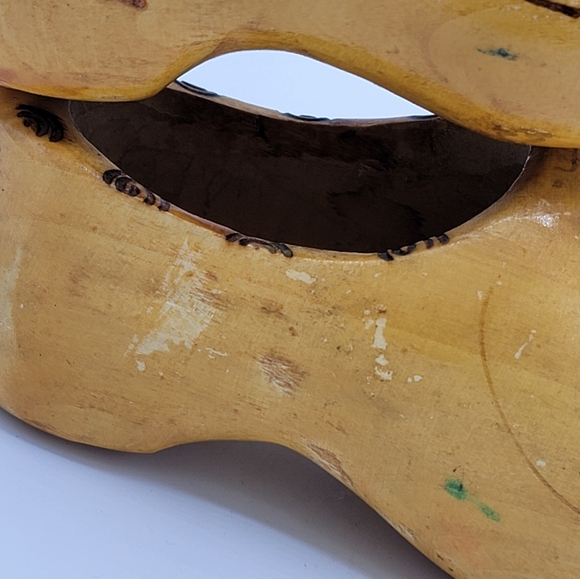 Dutch Wooden Clogs Handmade Holland Windmill MidCentury Souvenir Decor Vintage - Picture 6 of 14